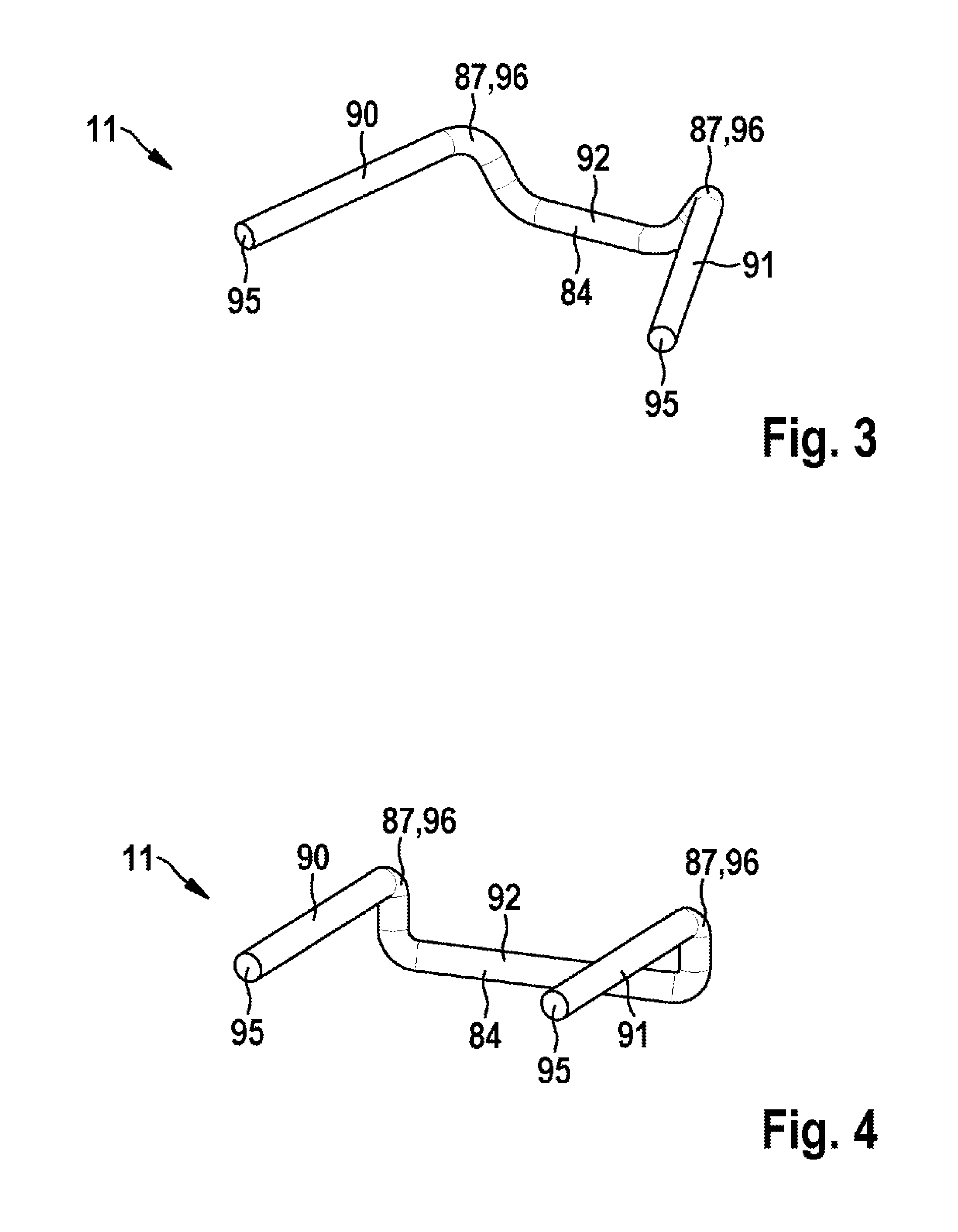 Magnet-retaining spring, electric machine containing such a magnet-retaining spring, and method for producing the electric machine