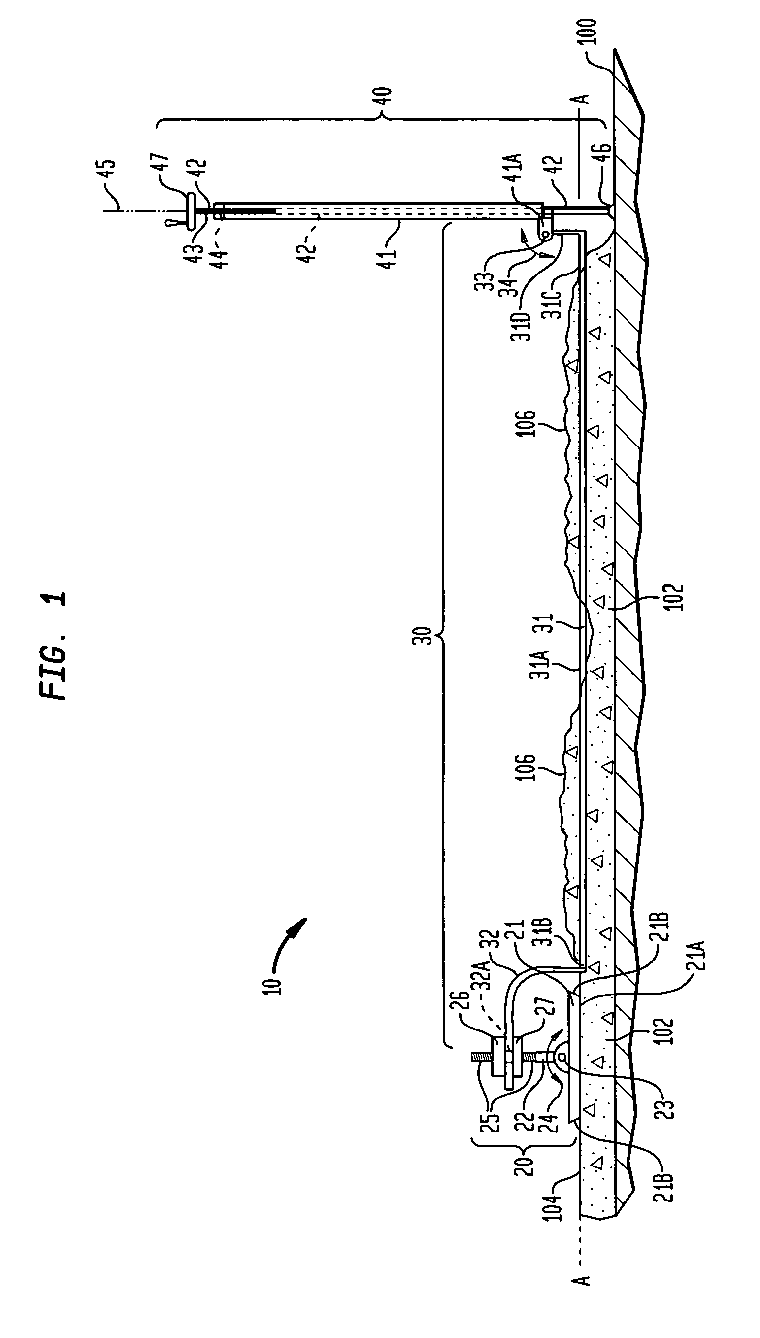 Portable form and method for using same for concrete strike-off