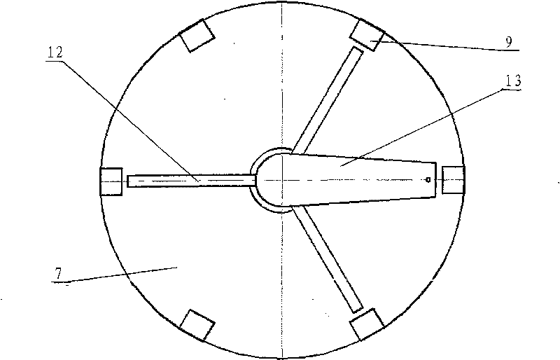 Assembly test table of pivoting support of windmill generator