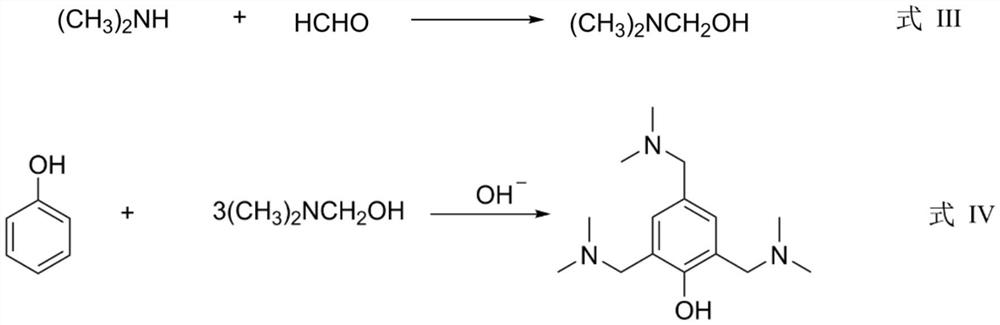 A kind of production method of 2,4,6-tris(dimethylaminomethyl)phenol