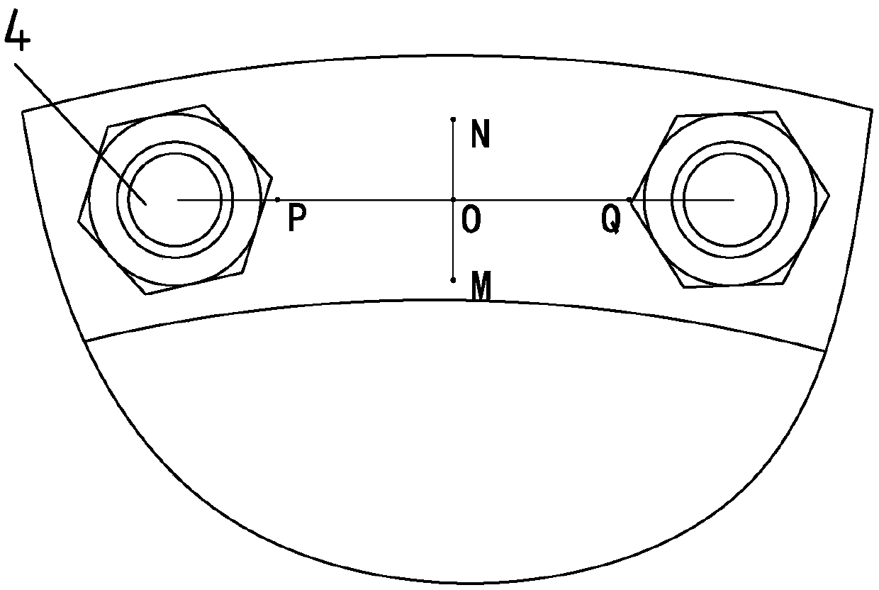 A method and device for detecting fastening force of a low-pressure turbine shaft disk of an aeroengine based on a line laser displacement sensor group