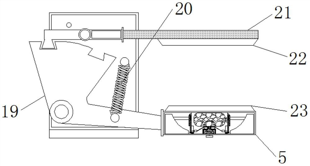 Garment production cutting device adopting capture structure to realize cutting