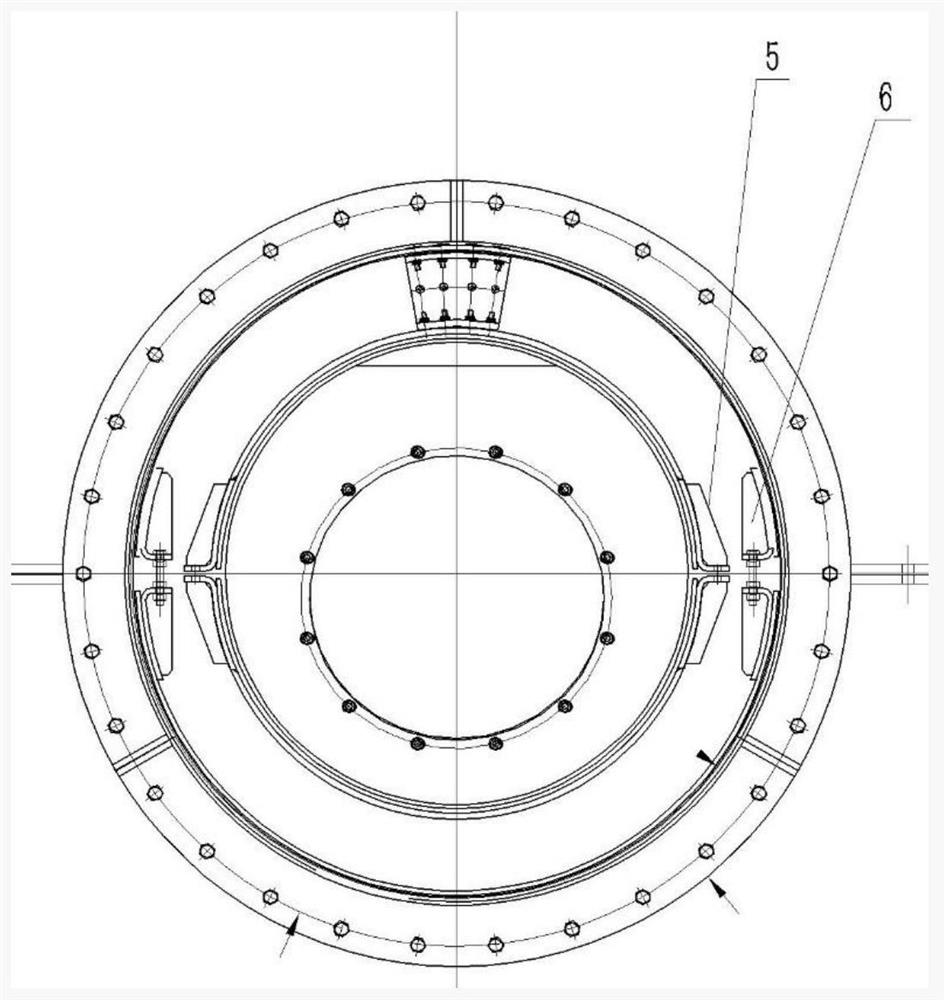 Sealing structure of rotary swing mechanism of vertical roller mill