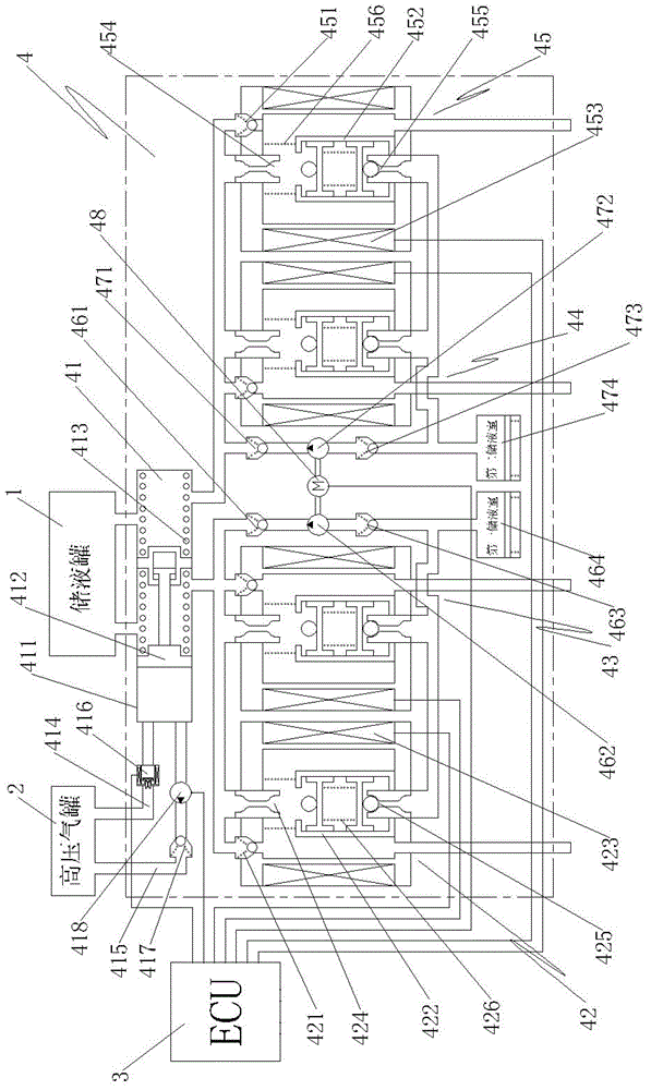 Automobile brake boosting and controlling device