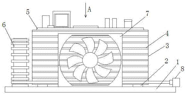 Heat dissipation structure for electric welding machine