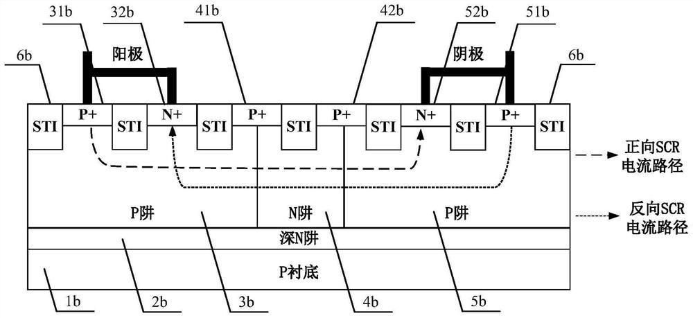 On-chip bidirectional electrostatic protection apparatus for medium-voltage integrated circuit