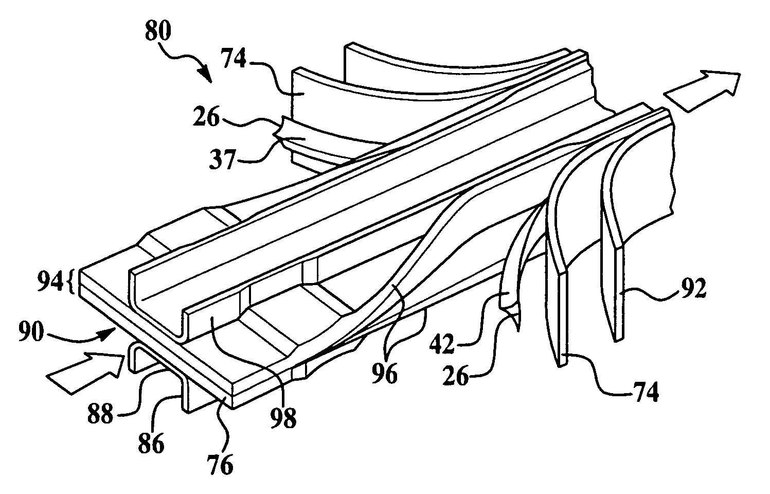Method for fabricating curved thermoplastic composite parts