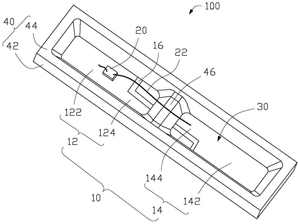 Packaging structure of light-emitting diode