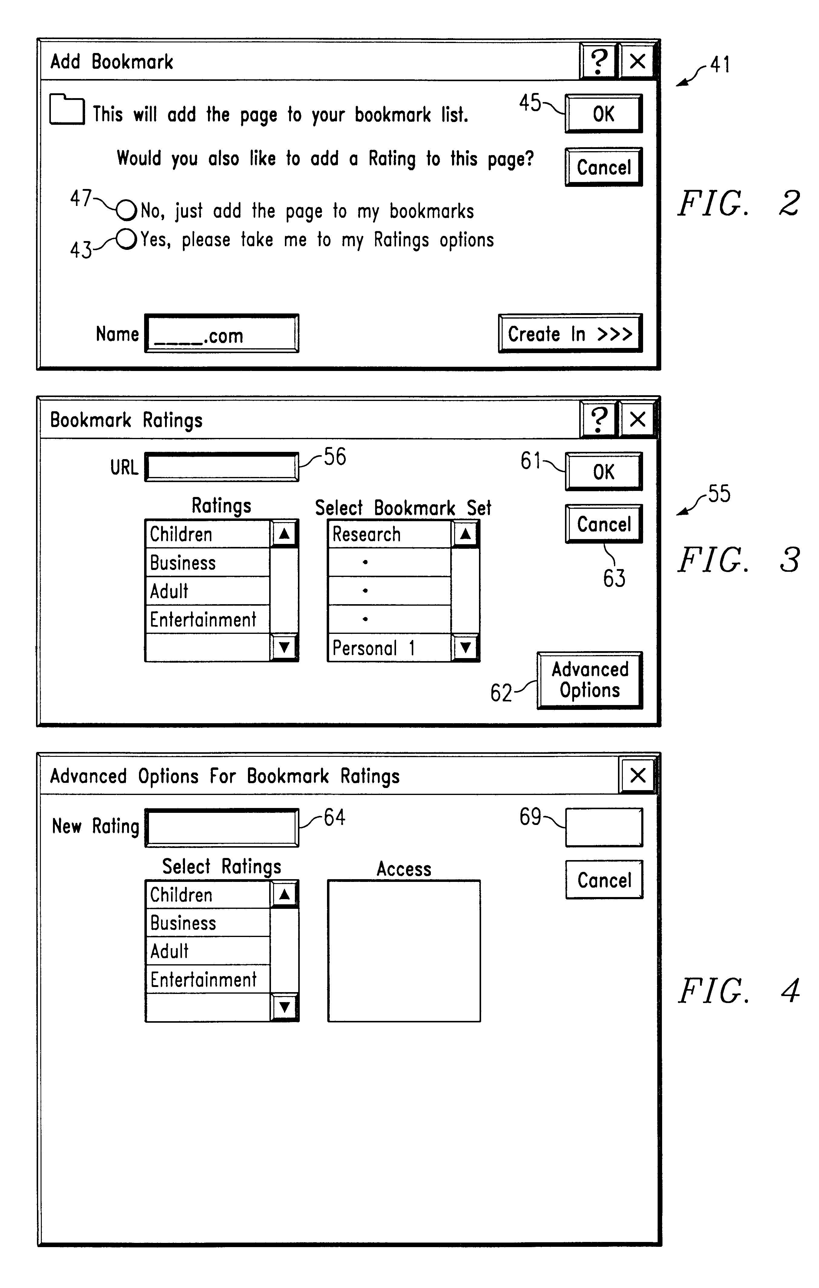 Method and system for rating bookmarks in a web browser