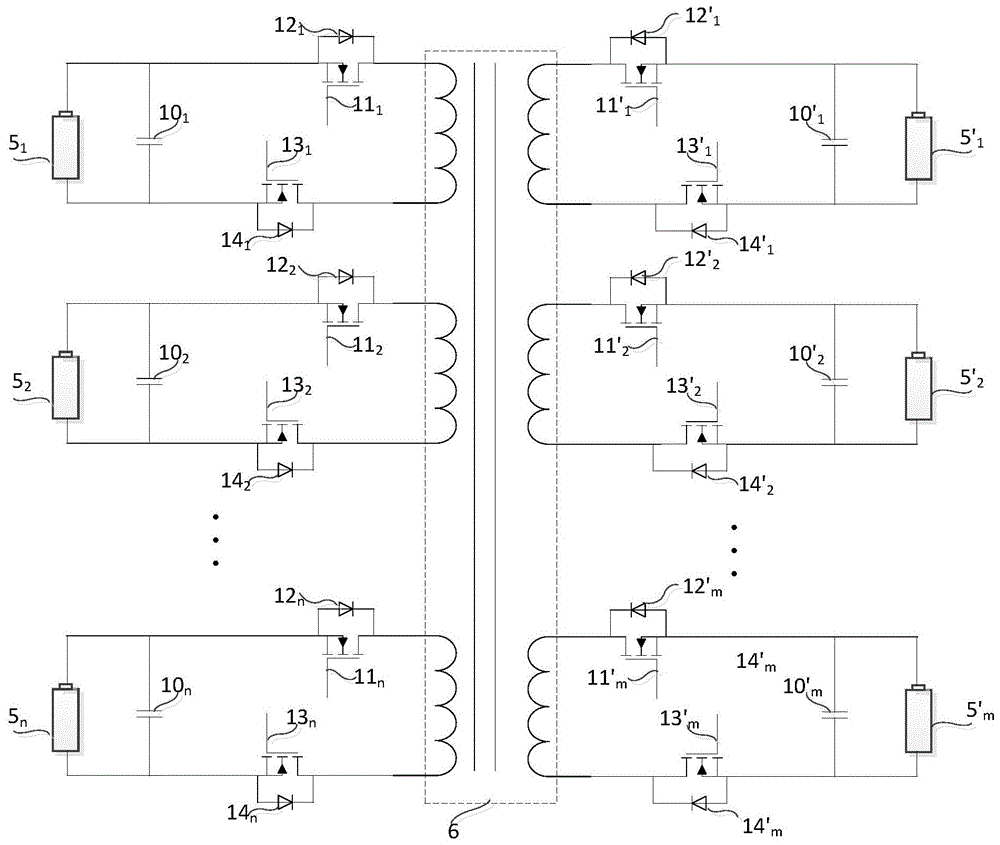 A charging and discharging active equalization circuit for lithium-ion power battery pack