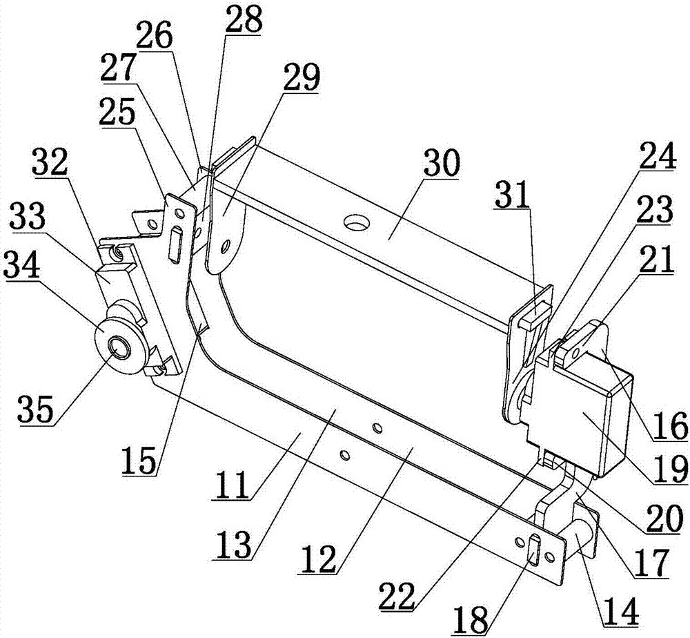 Fastening connection device for deep-pleat high efficiency filter