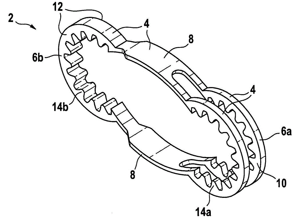 Fixing device for fixing the fracture ends of the bones in a bone fracture, and tensioning element, angle clamping sleeve and corresponding method