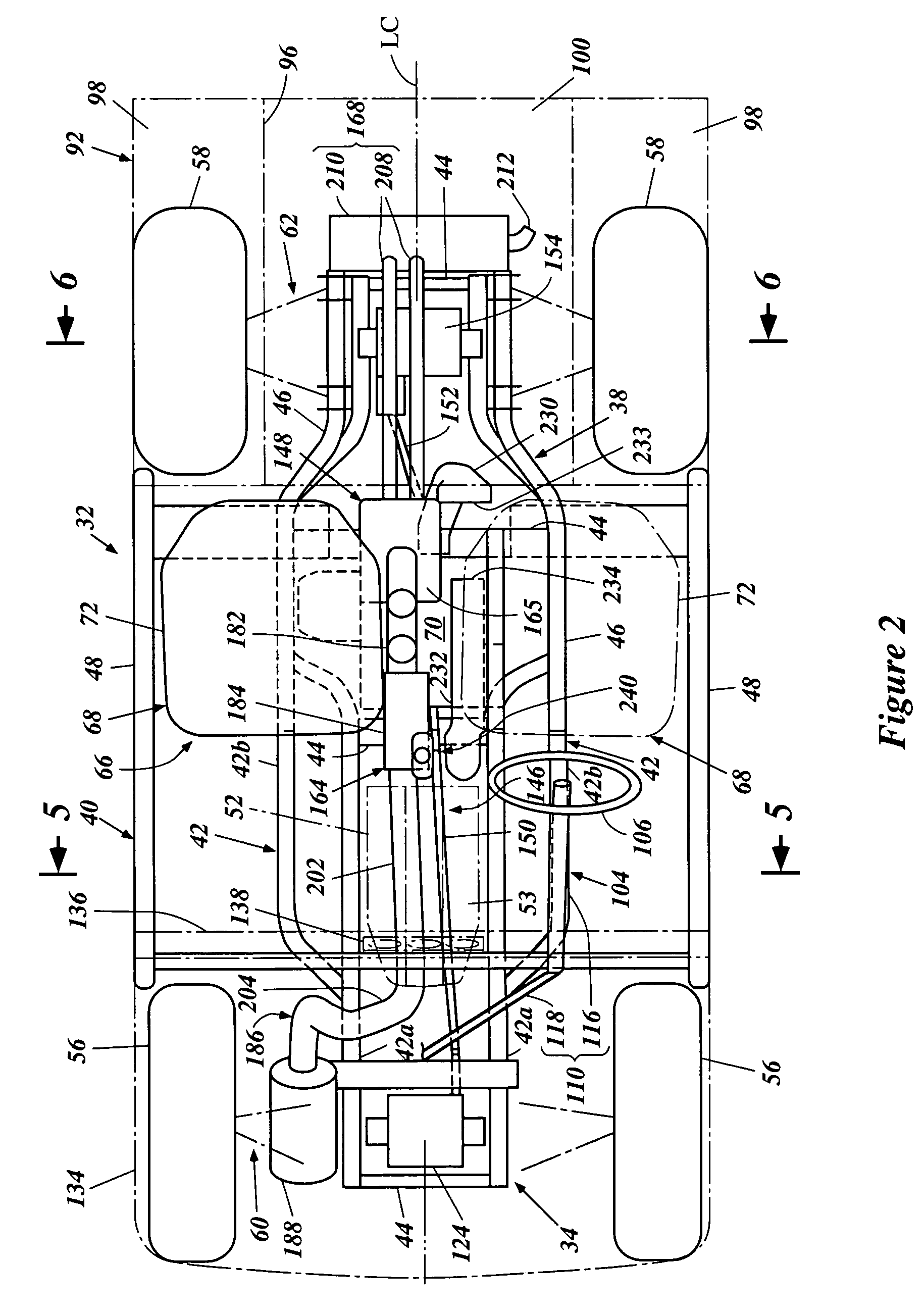 Air intake system for off-road vehicle