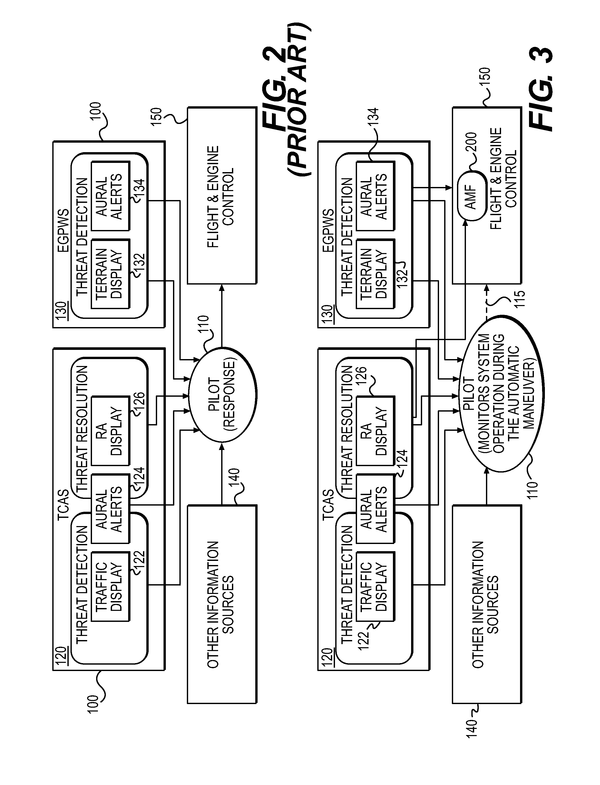 Methods and systems for translating an emergency system alert signal to an automated flight system maneuver