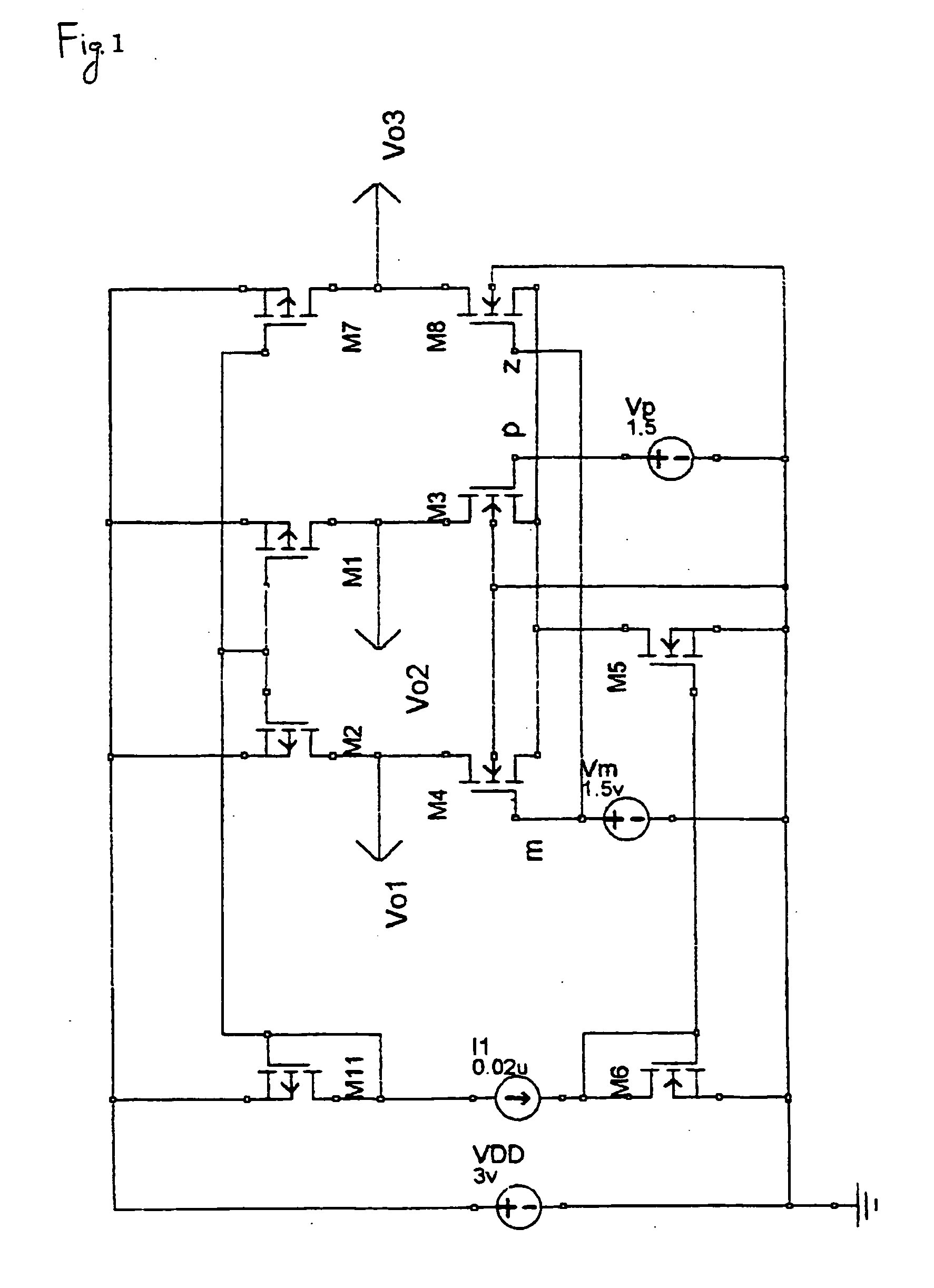 Multi-input differential circuit