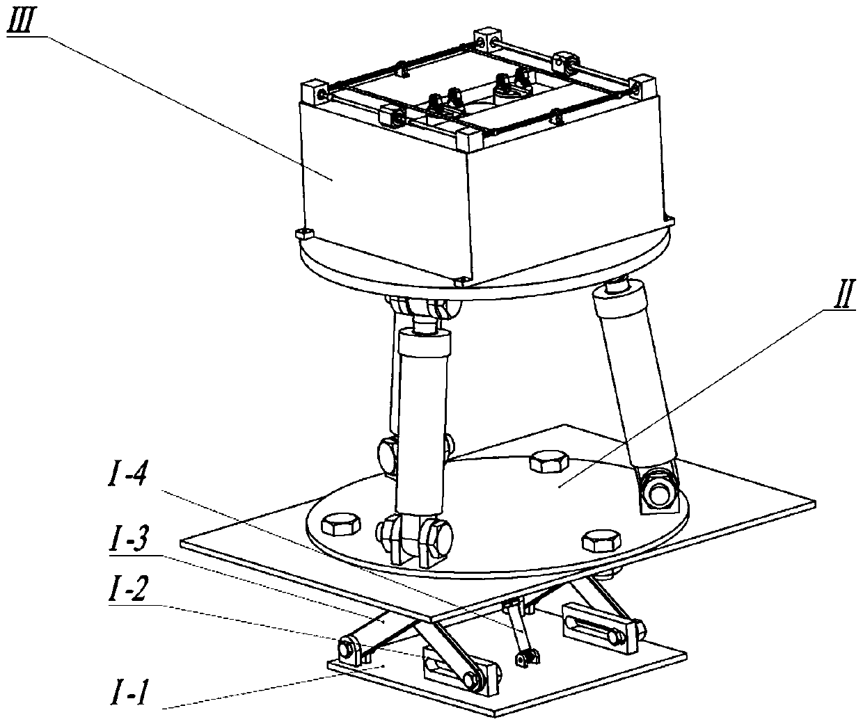 Unmanned aerial vehicle recycling and charging device based on parallel mechanism