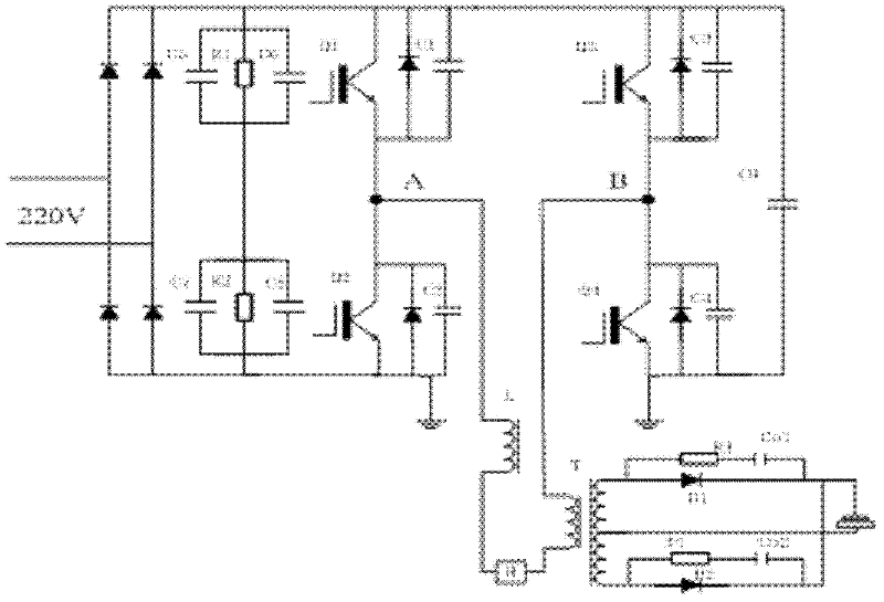 An intermediate frequency inverter resistance spot welding power supply system