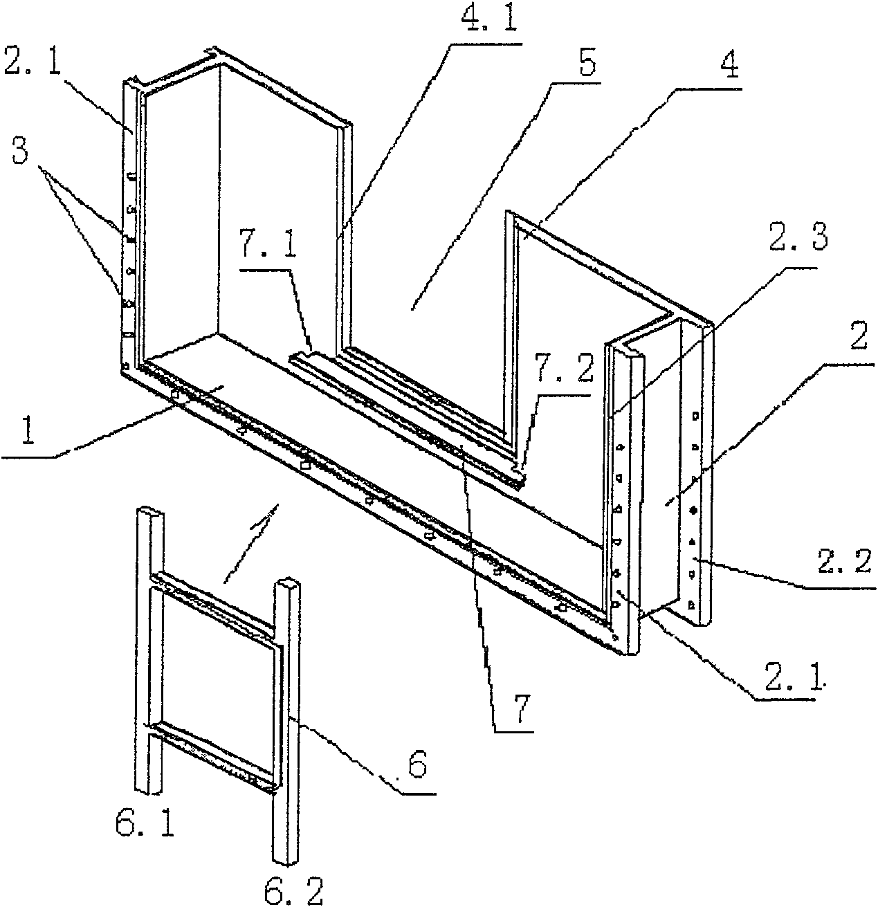 Tandem type electrolytic tank without wiring connection