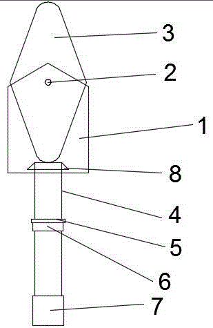 Single-sheet type riveting device