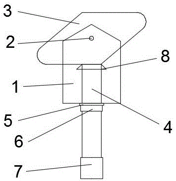 Single-sheet type riveting device