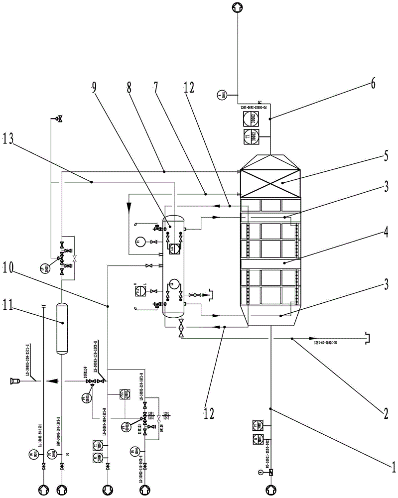 System for recovering waste heat of flue gas of coke oven