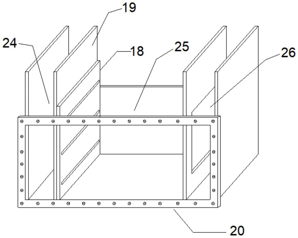 Multi-field coupling simulation test device and method for mine groundwater pollution