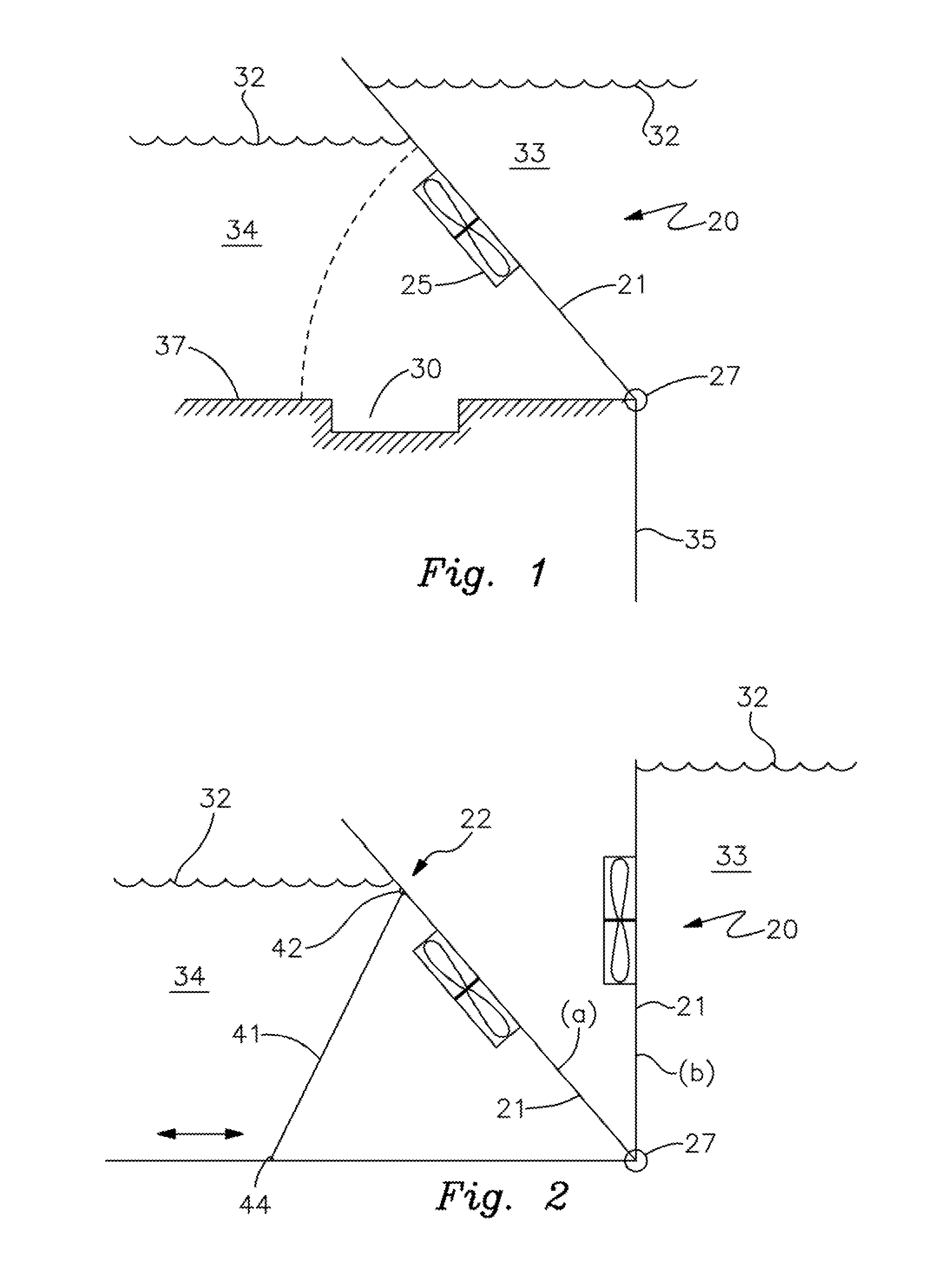 Moveable Element and Power Generation System for Low Head Facilities