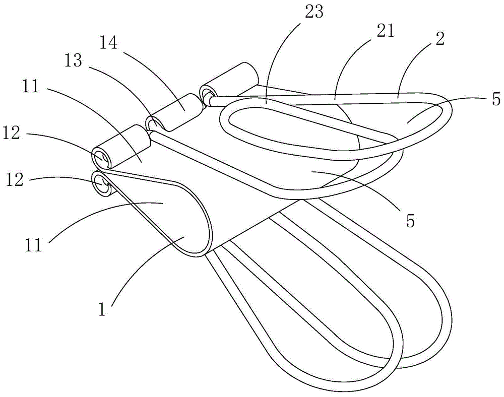 Cable clamping assembly for binding beam type cable