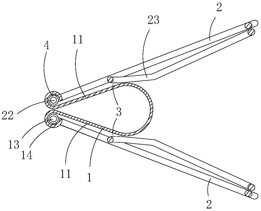 Cable clamping assembly for binding beam type cable