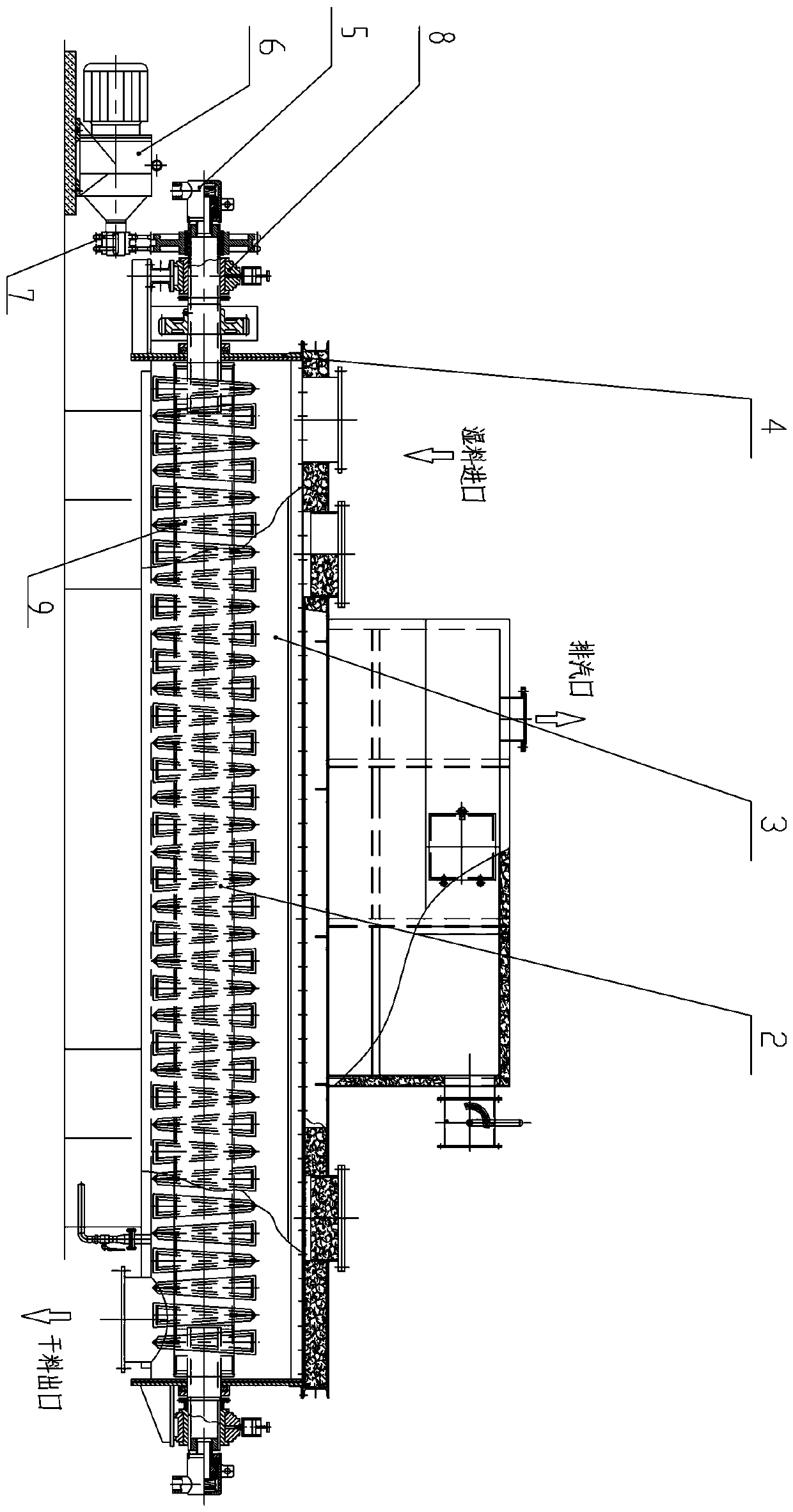Production system for producing building plaster by using desulphurization gypsum and realization method of production system