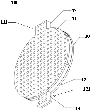 Connection structure of membrane electrode and shell
