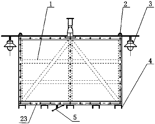 A special rescue cage and rescue method for ship unloader