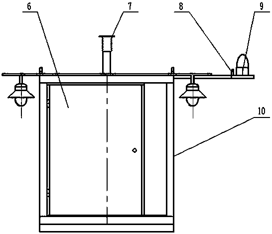 A special rescue cage and rescue method for ship unloader