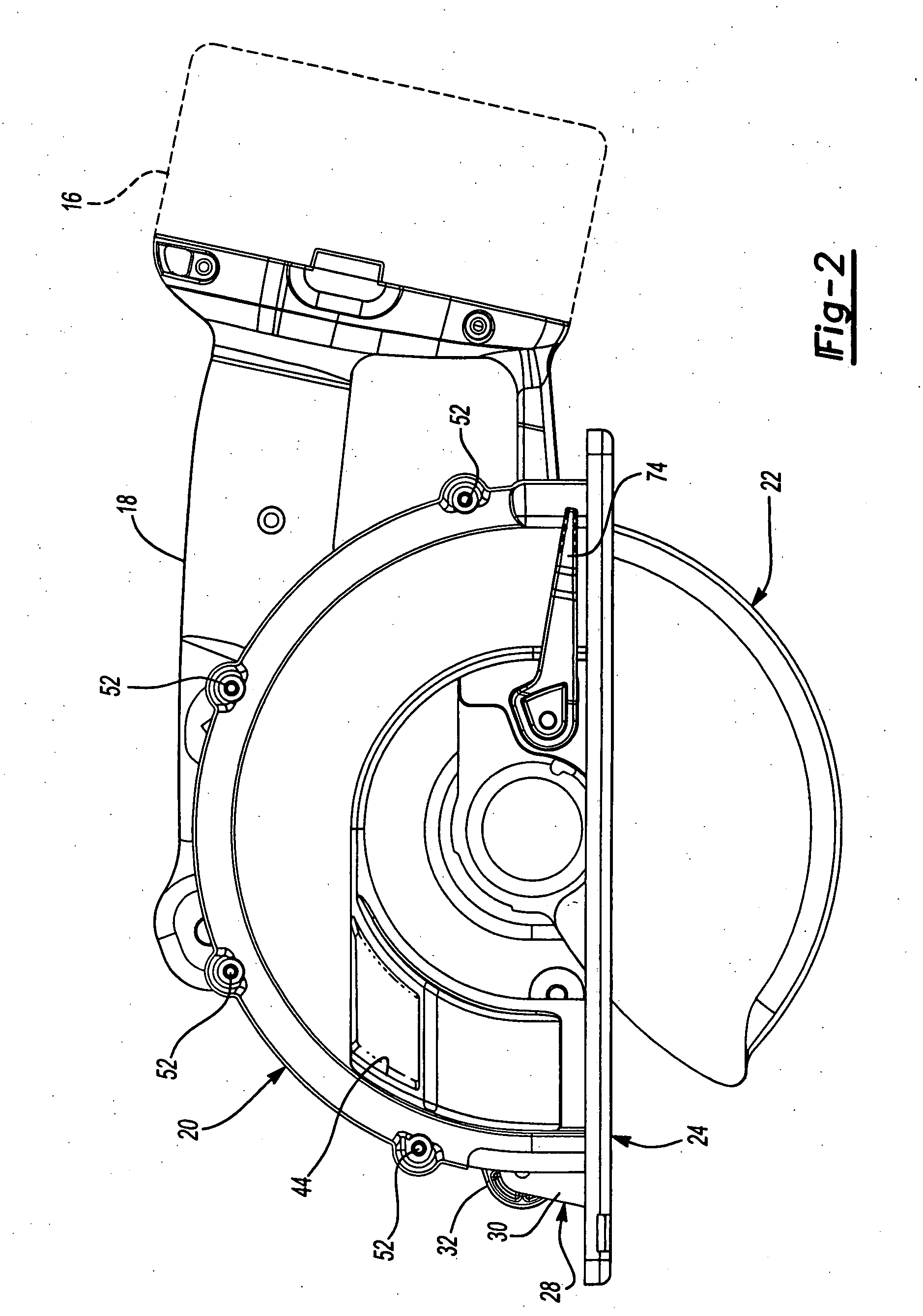 Metal cutting circular saw with integral sight window