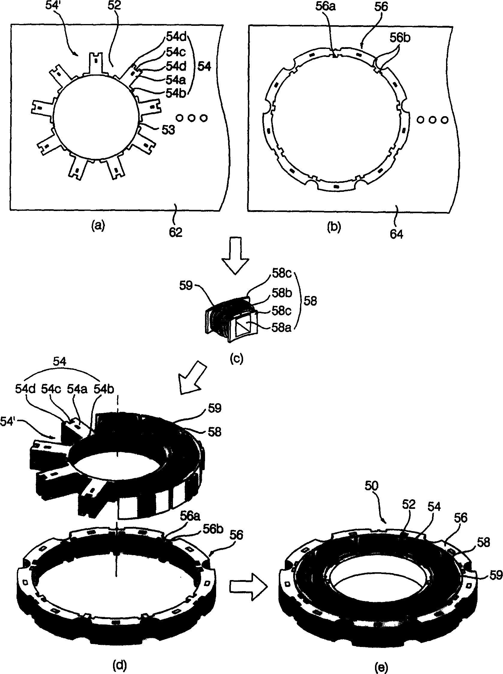Method for manufacturing motor stator