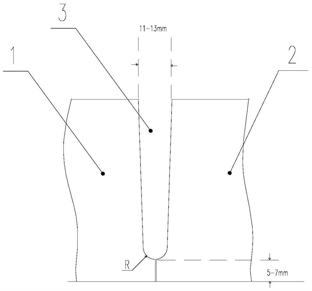 Efficient welding method for spliced thick plates