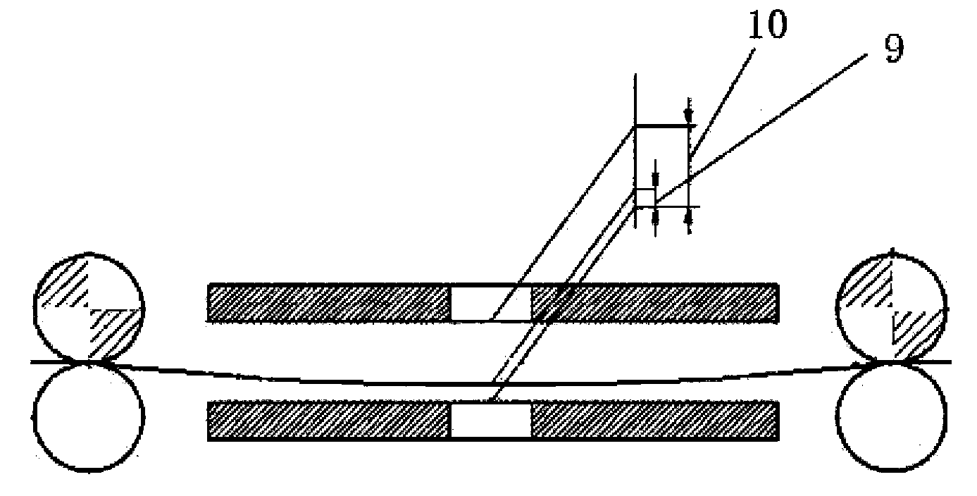 Horizontal electroplating bath and electroplating zone negative and positive pole gap automatic compensation method