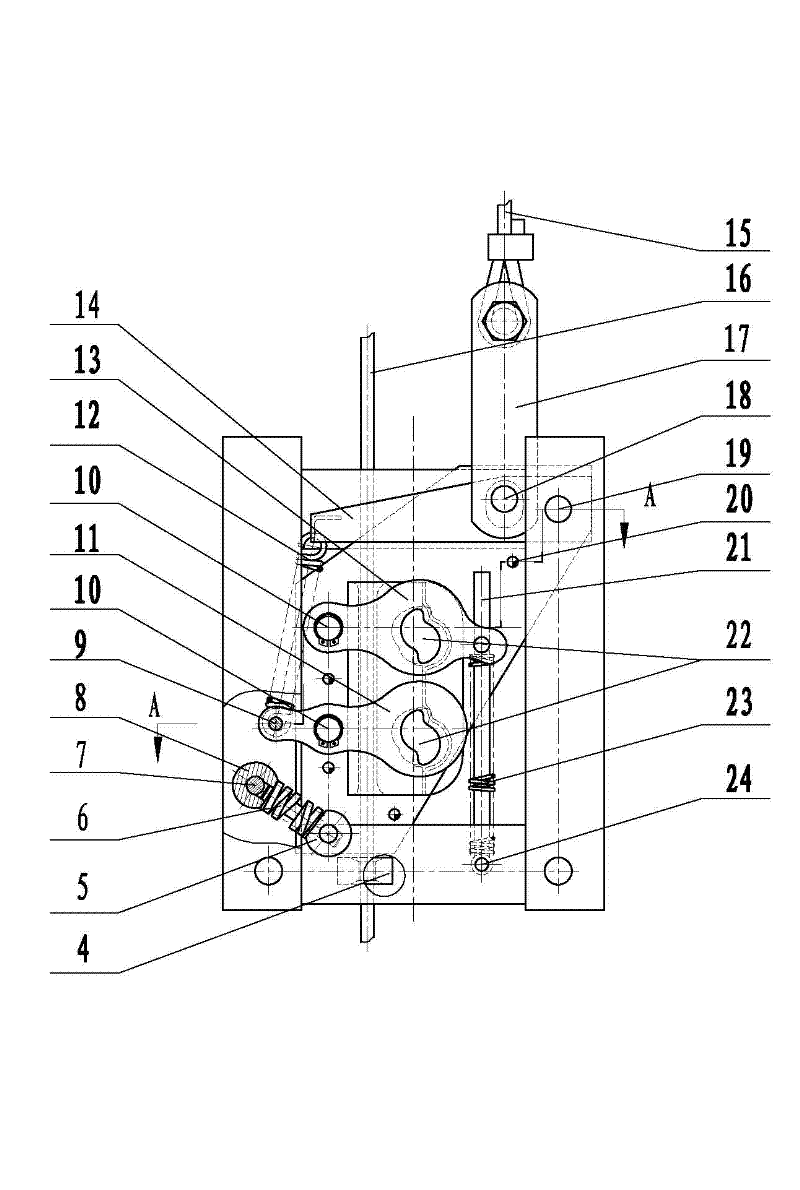 Double-eccentric-shaft anti-falling lock