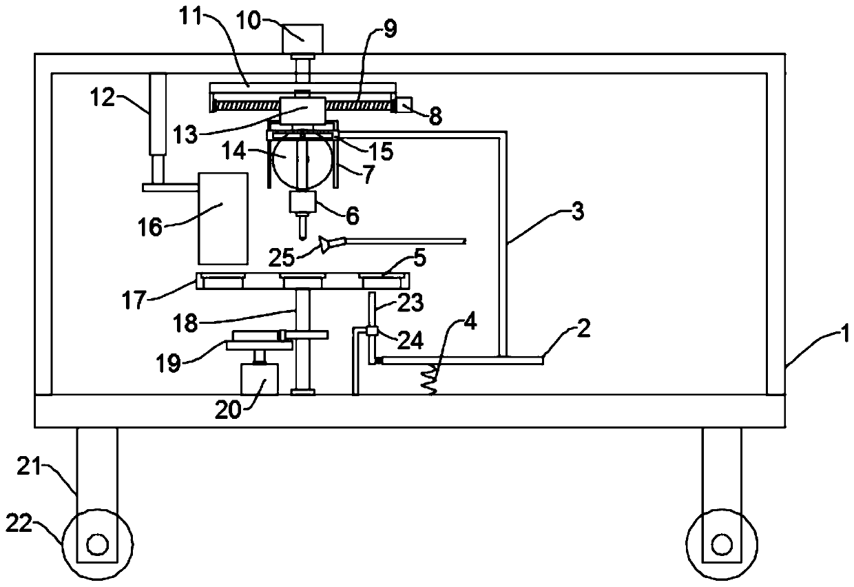 Disc-like workpiece automatic perforating device for machining
