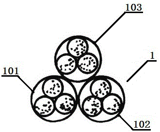 Purseseine encircling component and tie method thereof