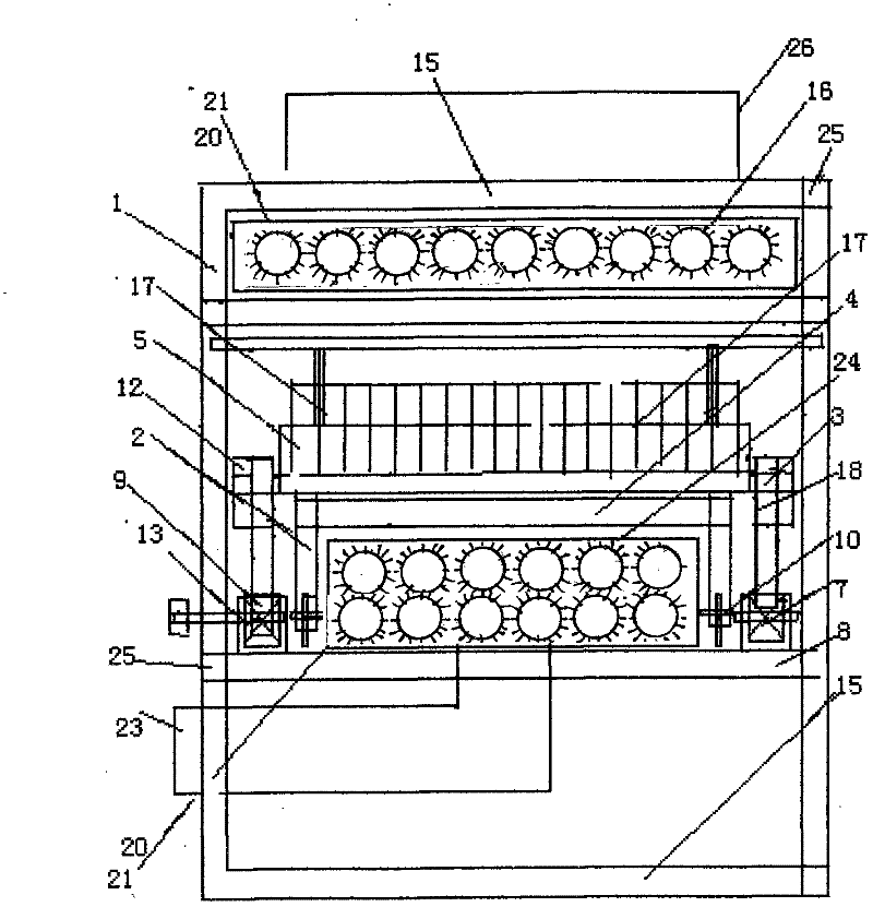 Circulating cooling water low-temperature exhaust heat drying bed for large-scale power station