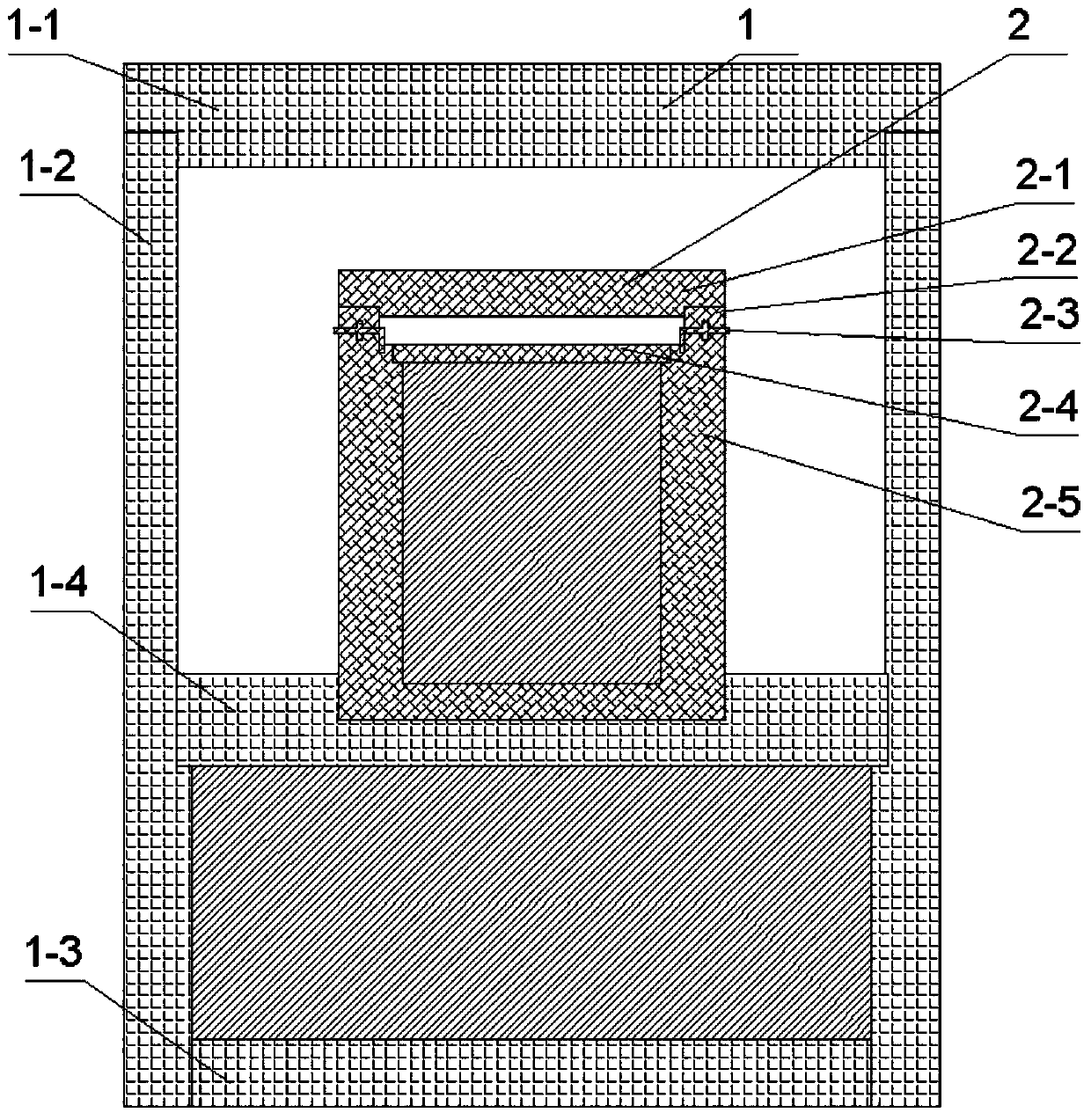 Device and method for accurately expanding AlN seed crystal