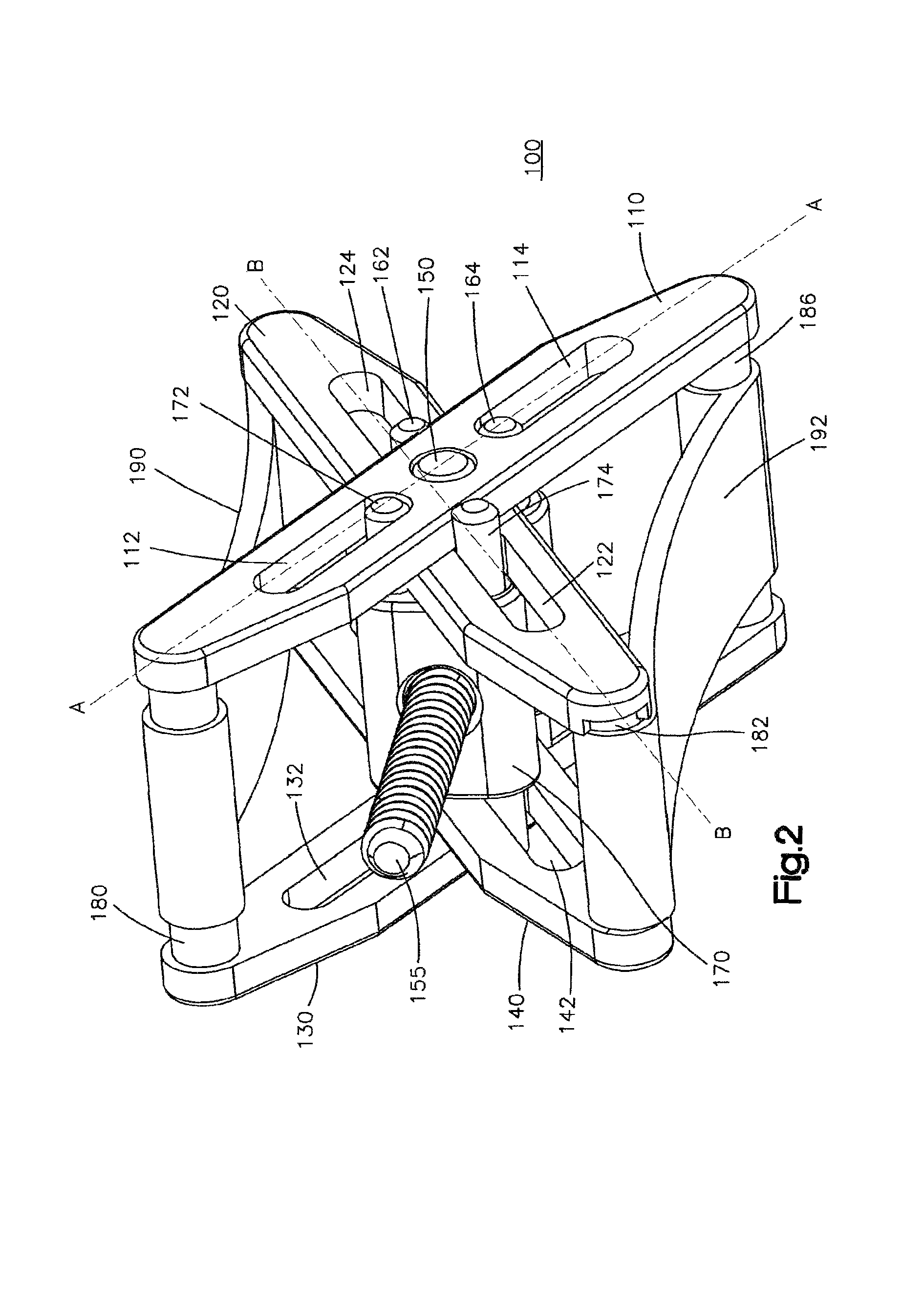 Expandable interspinous process spacer
