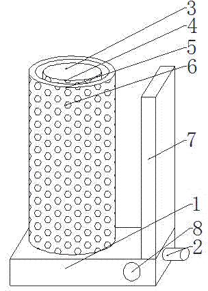Disinfecting device for casing production