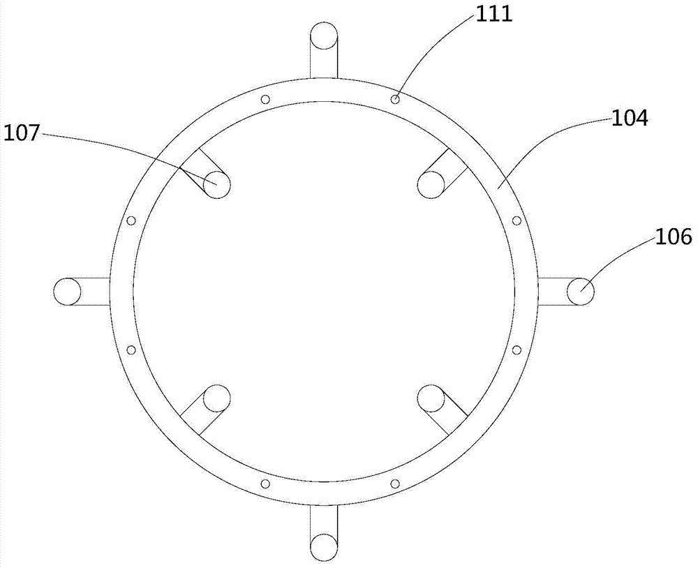 Bonding structure and construction method of fan foundation steel ring and concrete