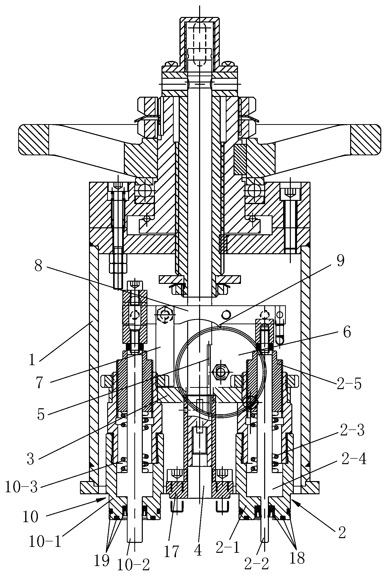 Pilot-operated type solenoid valve for gas well wellhead and valve plug lifting mechanism