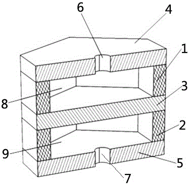 Broad-band noise insulation honeycomb plate