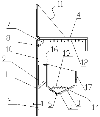 A vertical green planting device