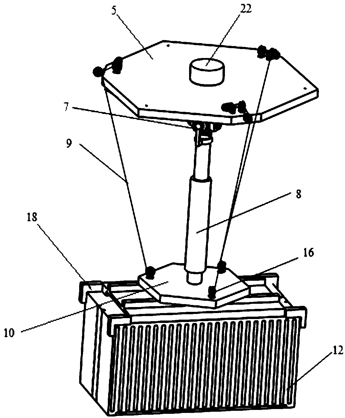 Active rigid and flexible mixed wave motion compensation device and control method thereof