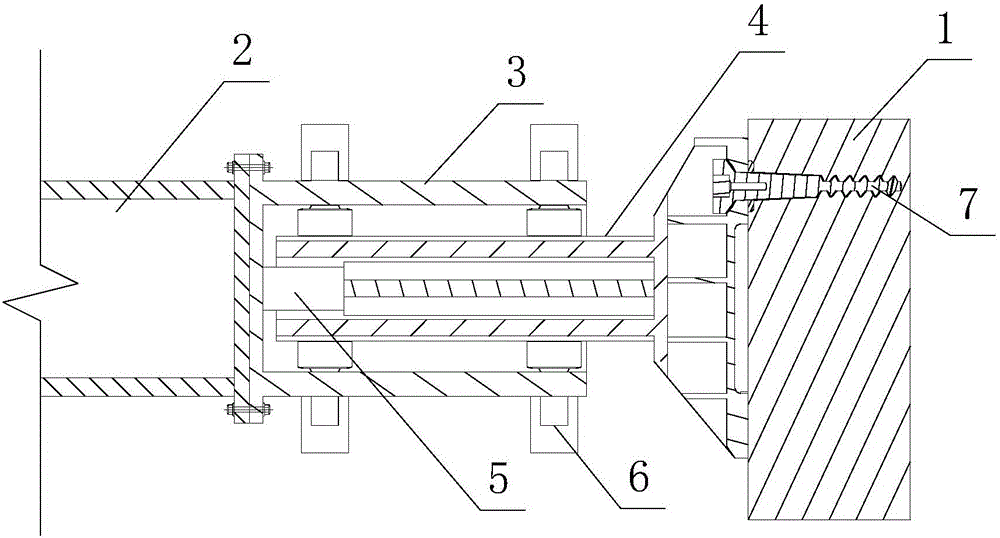 Telescopic bracket device capable of achieving circulation and using method of telescopic bracket device